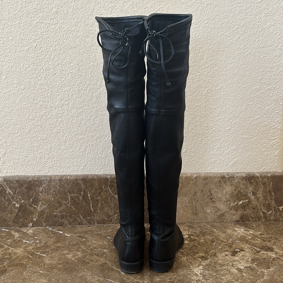 Stuart Weitzman Over-the-Knee Lowland Boots Black Size 5 EUC - Picture 8 of 12